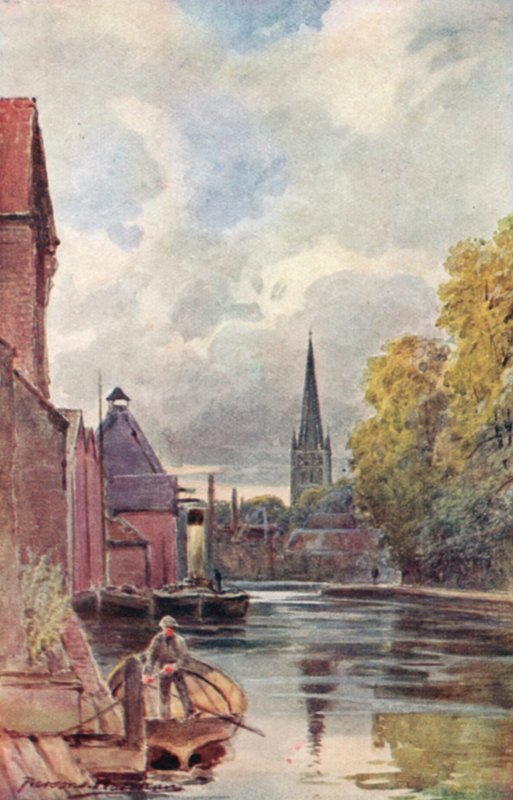 A Catedral de King Street Ferry (cor litho) de George Parsons Norman