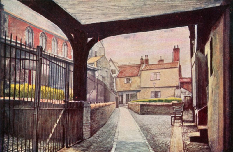 Tombland Alley (cor litho) de George Parsons Norman
