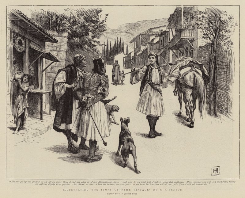 Ilustrando a história do vintage por EF Benson de George Percy Jacomb Hood