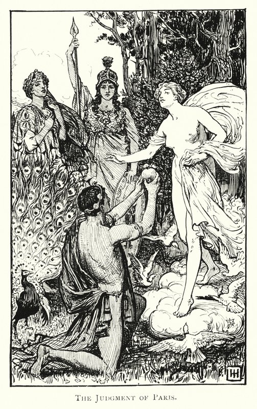 Odyssey: O julgamento de Paris (gravura) de George Percy Jacomb Hood