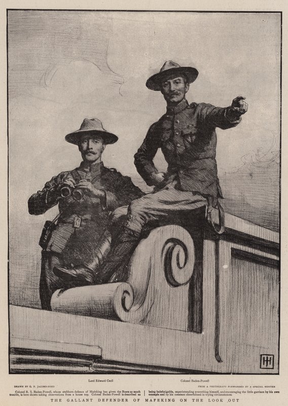 O galante defensor de Mafeking no Look Out de George Percy Jacomb Hood