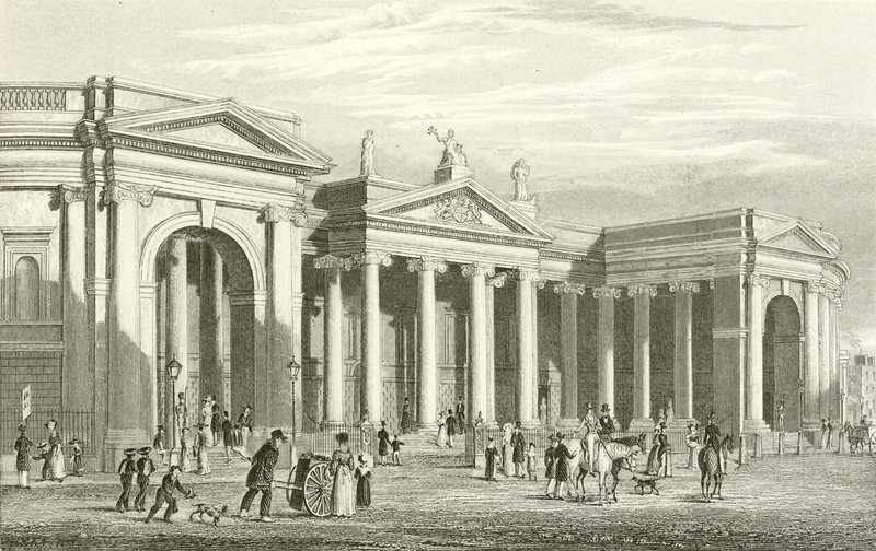 Banco da Irlanda, Dublin, South Portico de George Petrie