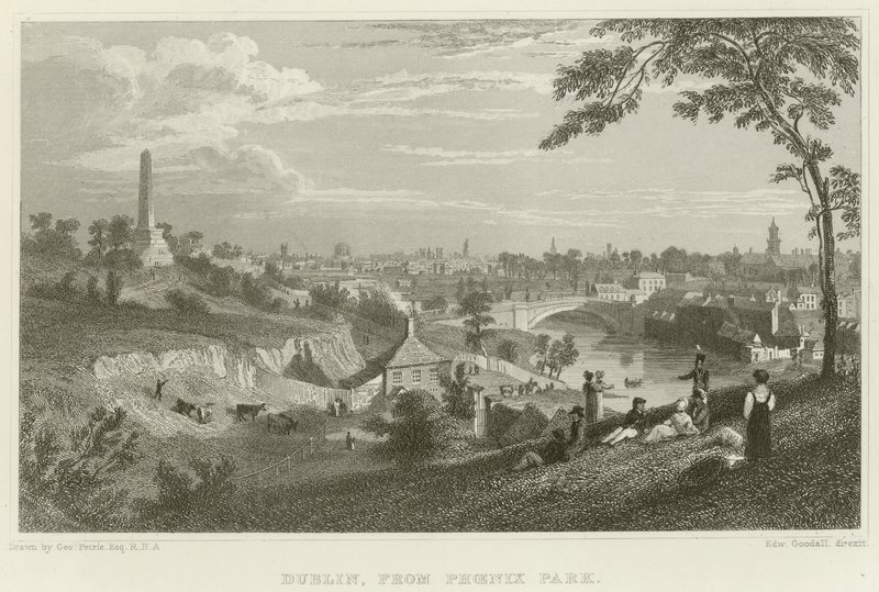 Dublin a partir de Phoenix Park de George Petrie