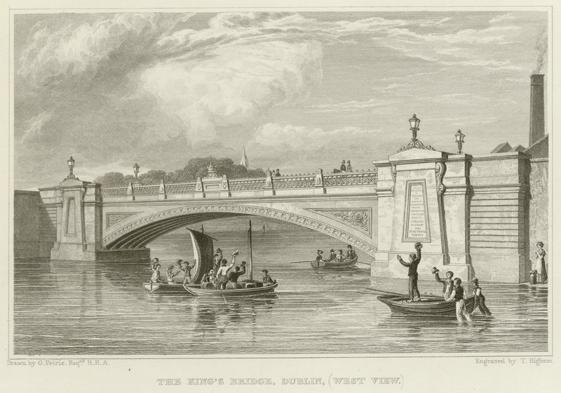 Ponte do rei em Dublin de George Petrie