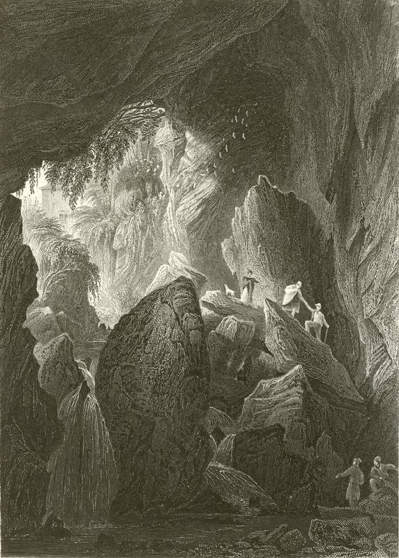 Buraco de moinho de Dunold, perto de Lancaster de George Pickering