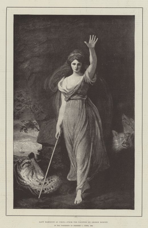 Lady Hamilton como Circe de George Romney