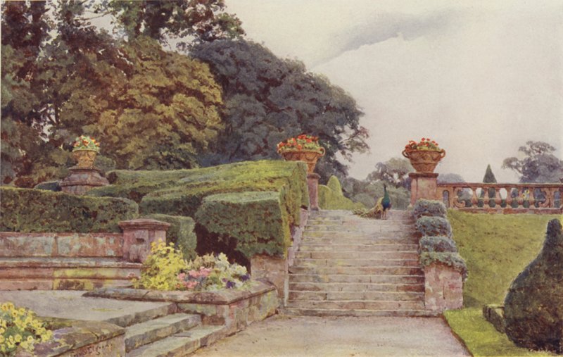 Condover, os degraus do terraço de George Samuel Elgood