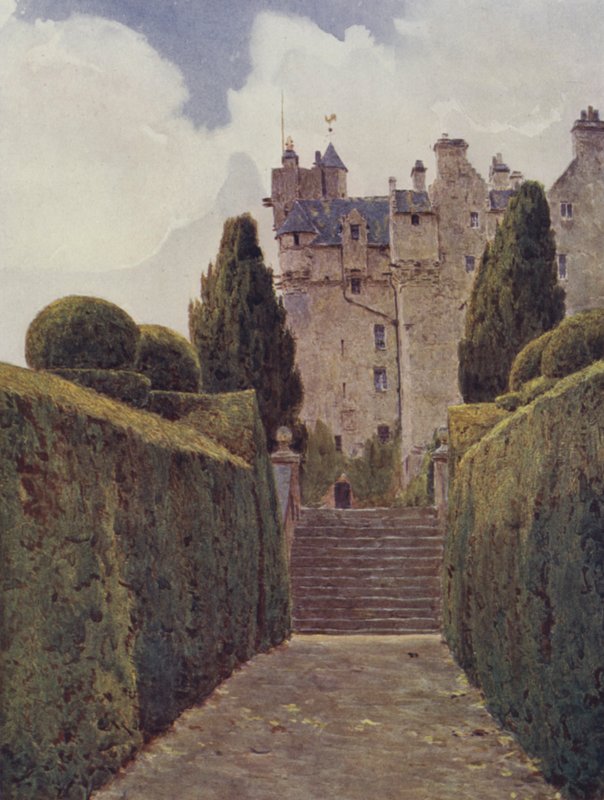 The Yew Walk, Crathes de George Samuel Elgood