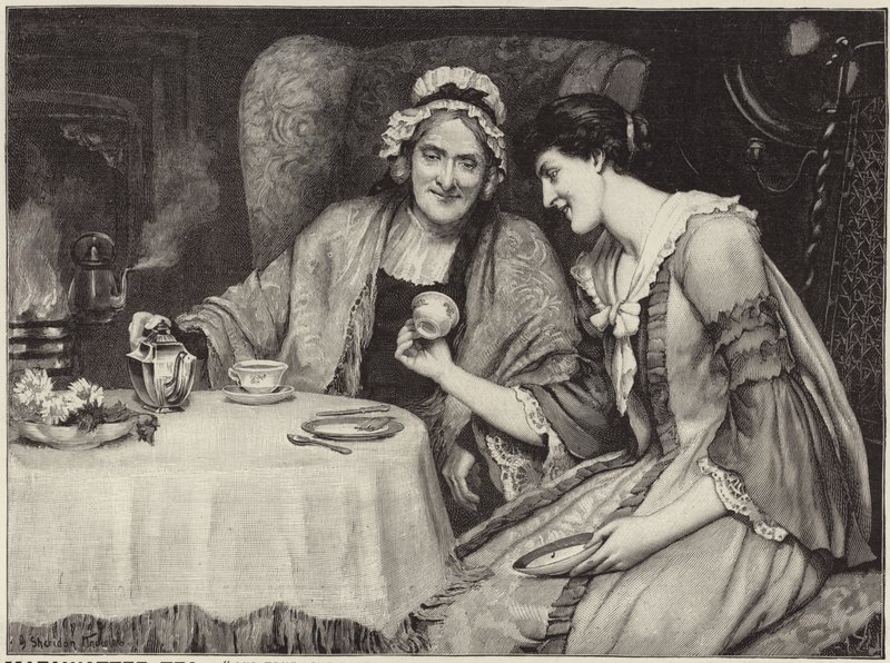 Anúncio para Mazawattee Tea de George Sheridan Knowles
