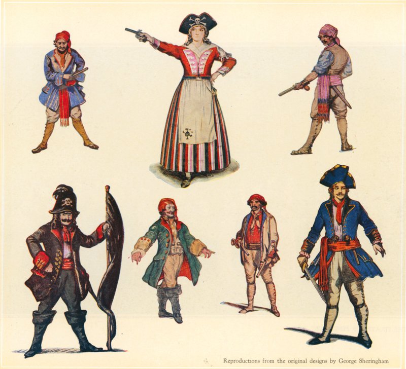 Projetos para os piratas de Penzance de George Sheringham