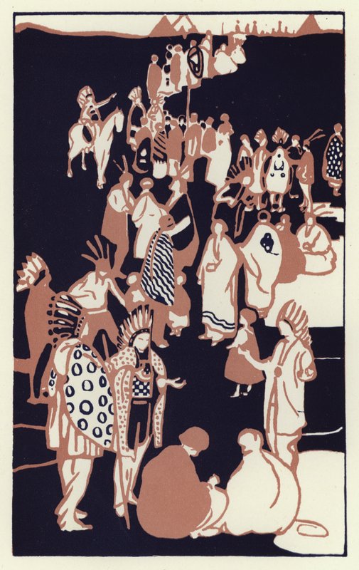 "Eu gostaria de ver o povo da minha mãe" (cor litho) de George Sheringham