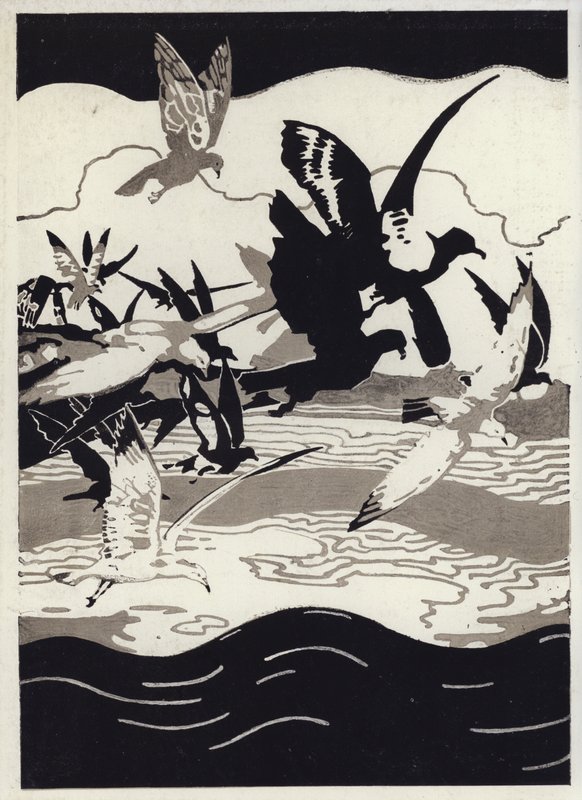 Ilustração para Contos Maravilha Canadenses (cor litho) de George Sheringham