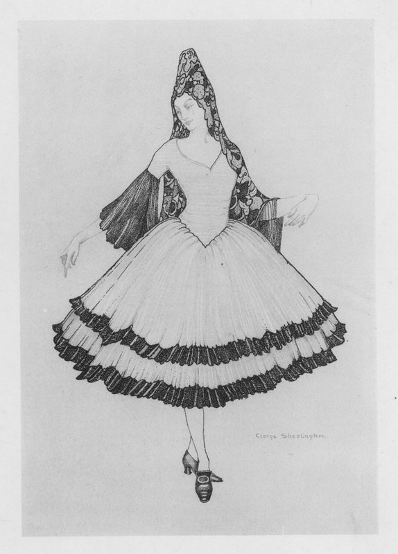 Ilustração para The Duenna de Sheridan (cor litho) de George Sheringham