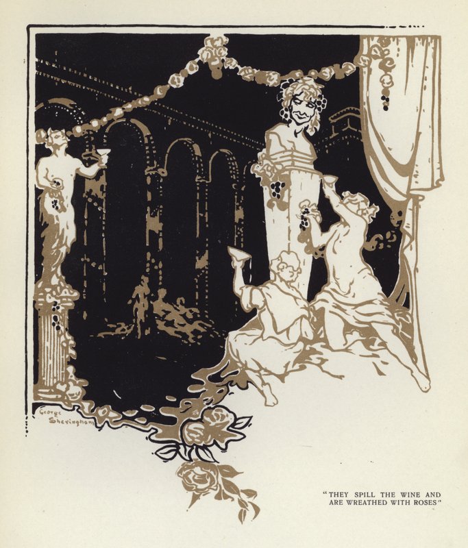 Ilustração para The Happy Hypocrite de Max Beerbohm (cor litho) de George Sheringham