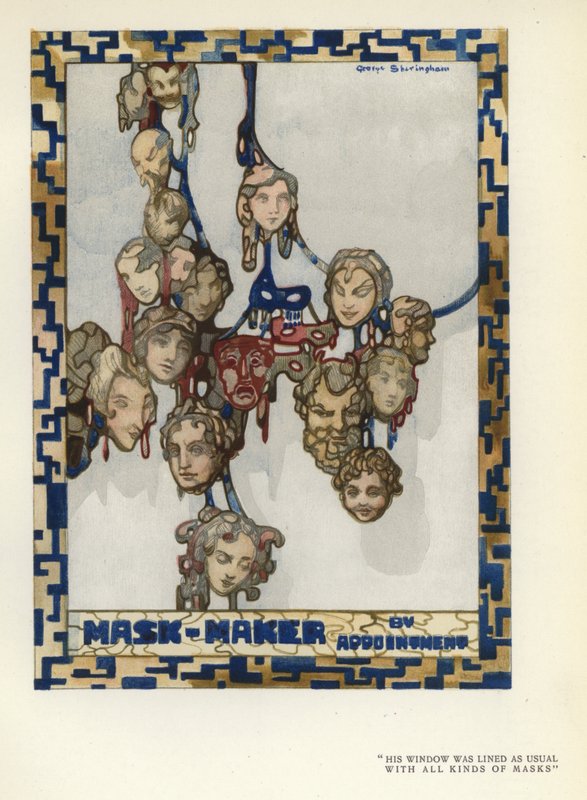 Ilustração para The Happy Hypocrite de Max Beerbohm (cor litho) de George Sheringham