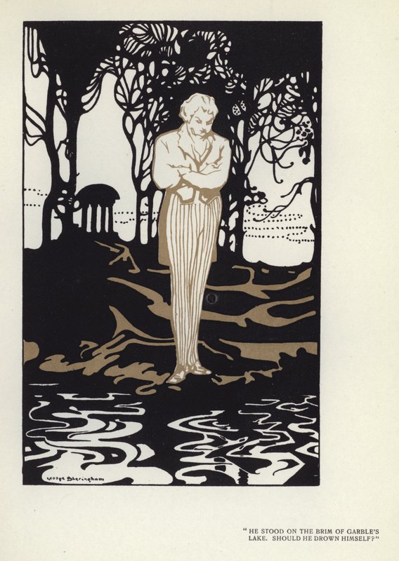 Ilustração para The Happy Hypocrite de Max Beerbohm (cor litho) de George Sheringham
