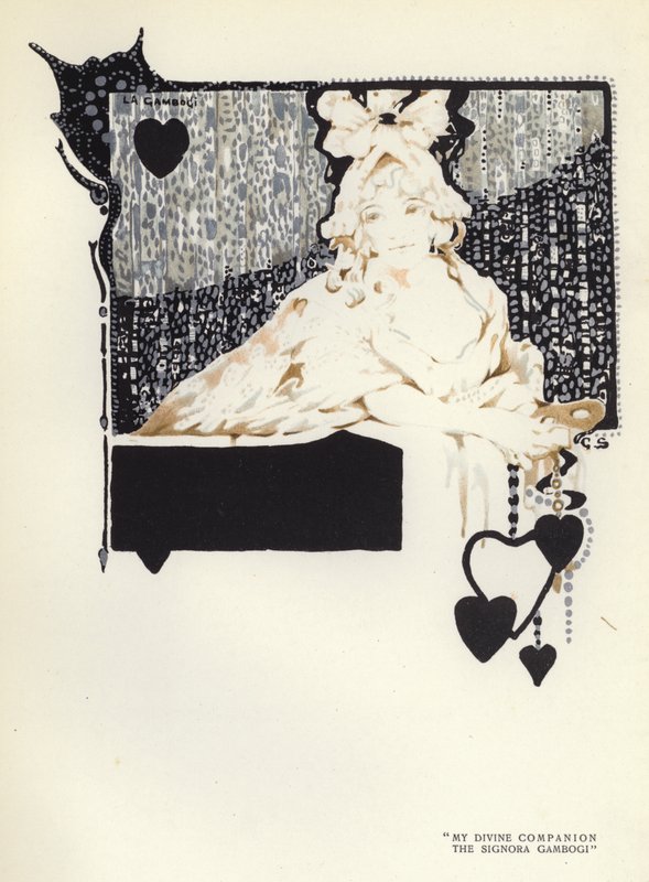Ilustração para The Happy Hypocrite de Max Beerbohm (cor litho) de George Sheringham