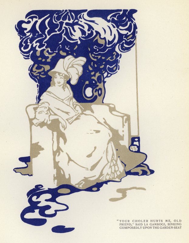 Ilustração para The Happy Hypocrite de Max Beerbohm (cor litho) de George Sheringham