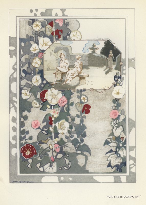 Ilustração para The Happy Hypocrite de Max Beerbohm (cor litho) de George Sheringham