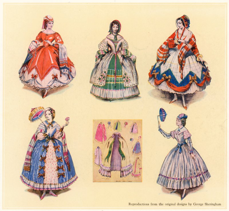 Designs originais para HMS Pinafore de George Sheringham