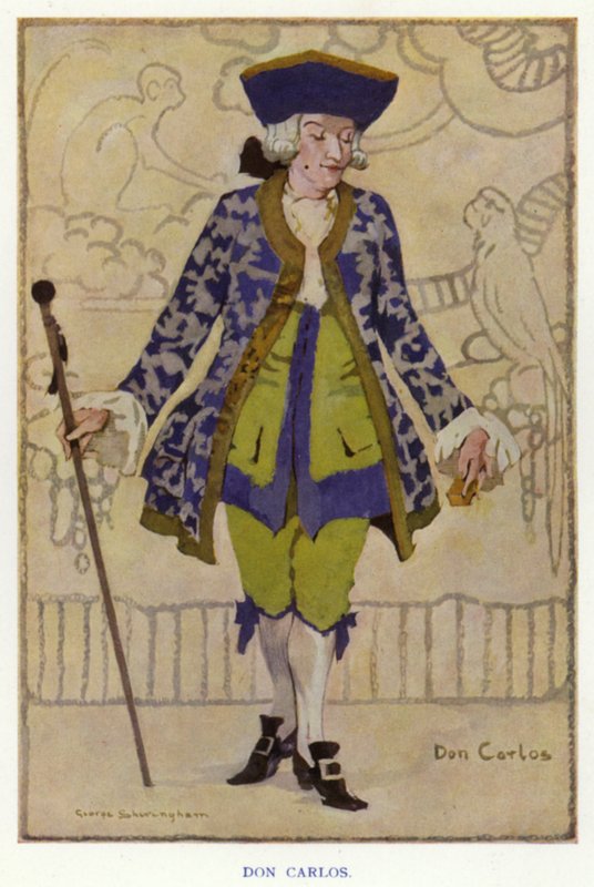 O Duenna de Sheridan: Don Carlos (cor litho) de George Sheringham