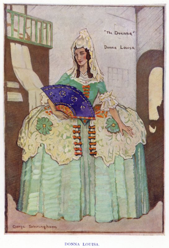 O Duenna de Sheridan: Donna Louisa (cor litho) de George Sheringham