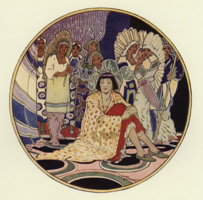 As pessoas estavam todas reunidas para o casamento (cor litho) de George Sheringham