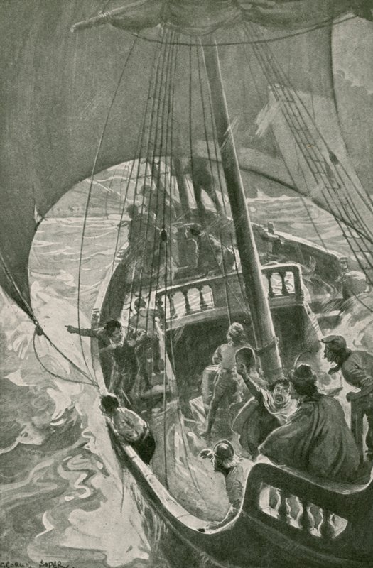 Bartolomeu Diaz Arredonda o Ponto Mais Austral de África (litho) de George Soper
