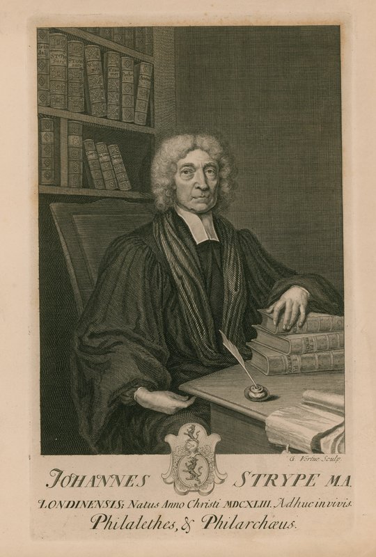 Johannes Strype MA, Philalethes e Philarchaeus de George Vertue