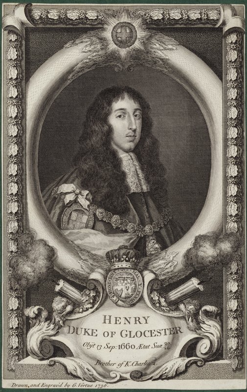 Retrato de Henry Stuart, Duque de Gloucester de George Vertue