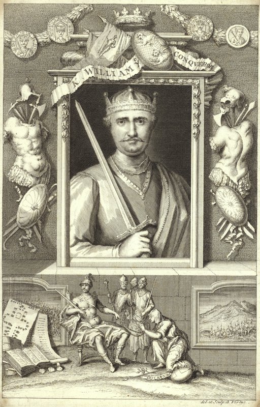 Retrato de Guilherme, o Conquistador de George Vertue