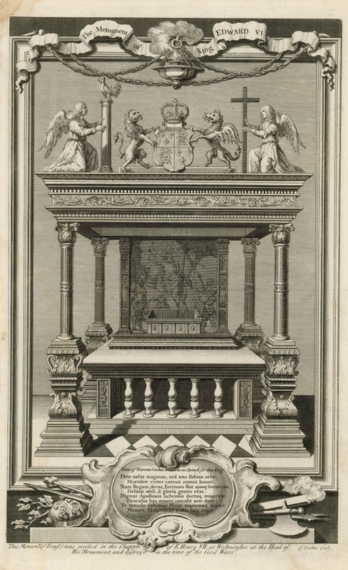 O monumento do rei Edward VI de George Vertue