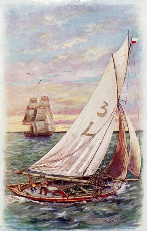 Um barco piloto (cor litho) de George Washington Lambert