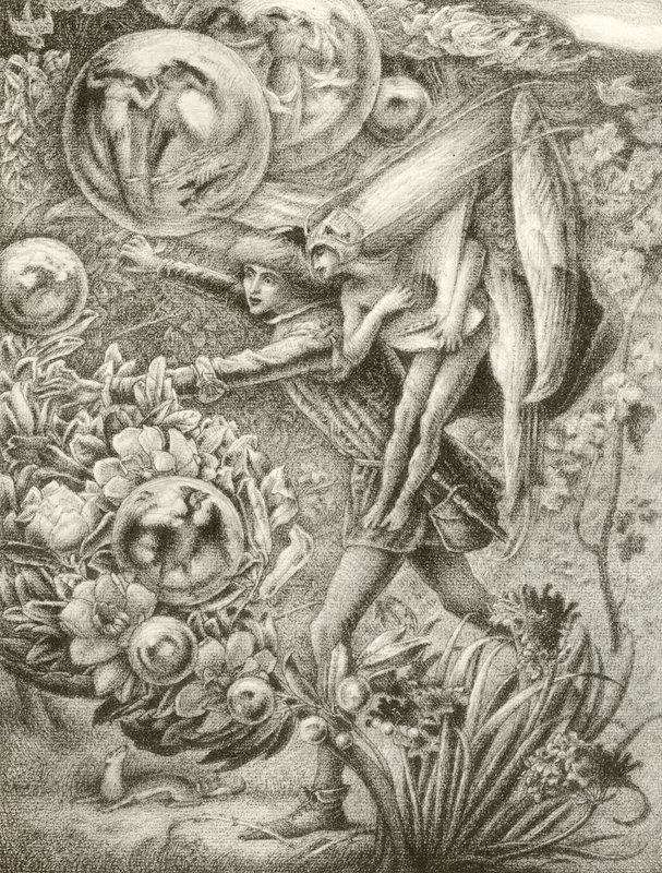 Fernando e Ariel (gravura) de George Woolliscroft Rhead