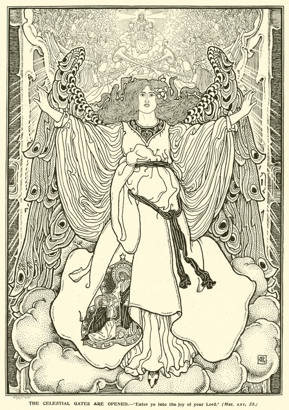 Os Portões Celestiais estão Abertos (gravação) de George Woolliscroft Rhead