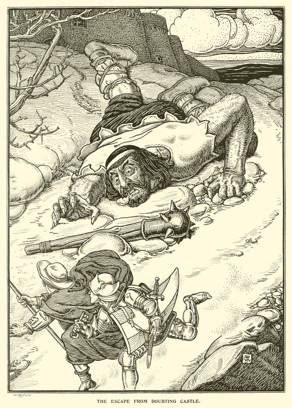 A Fuga do Castelo das Dúvidas (gravação) de George Woolliscroft Rhead