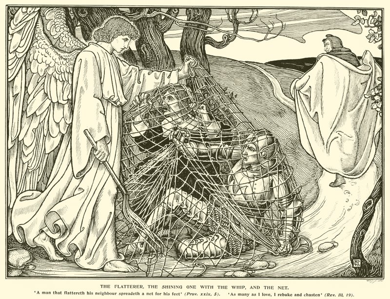 O Flatterer, o Brilhante com o Chicote, e a Rede (gravação) de George Woolliscroft Rhead