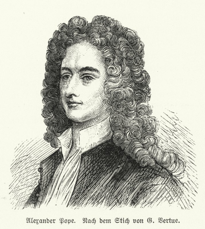 Alexander Pope, poeta inglês de George after Vertue
