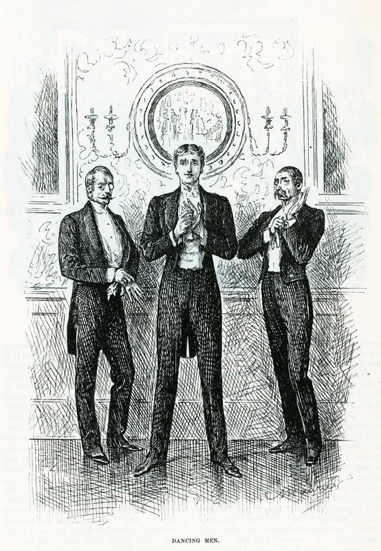 Homens dançando de George du Maurier