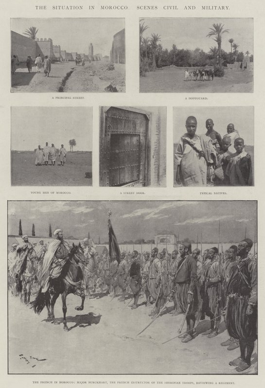 A Situação em Marrocos, Cenas Civis e Militares de Georges Bertin Scott