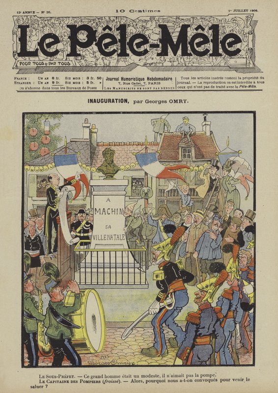 Inauguração. Ilustração para Le Pele-Mele de Georges Antonin Henri Mory