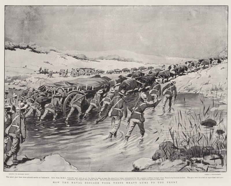Como a Brigada Naval levou suas armas pesadas para a frente de Georges Bertin Scott