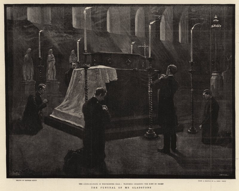 O funeral do senhor Gladstone de Georges Bertin Scott