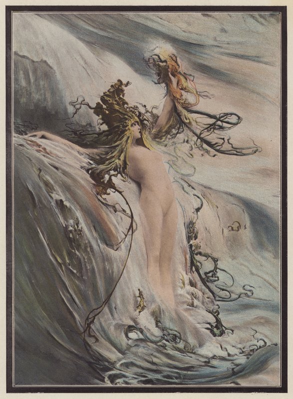 A grande onda (lito colorido) de Georges Clairin