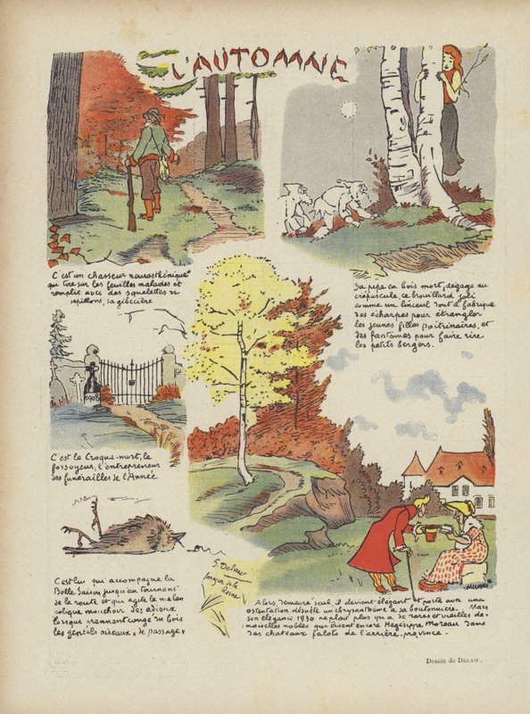 Outono. Ilustração para o riso de Georges Delaw