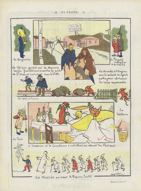 A gripe. Ilustração para Le Rire de Georges Delaw