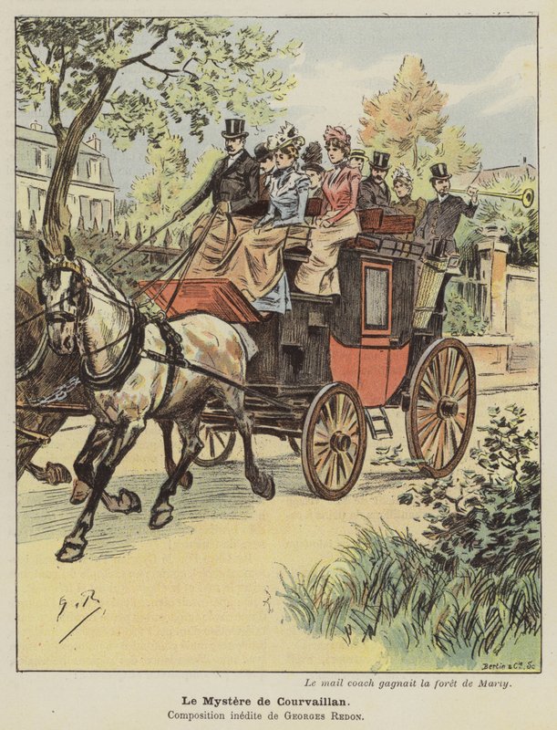 O Mistério de Courvaillan (cor litho) de Georges Redon