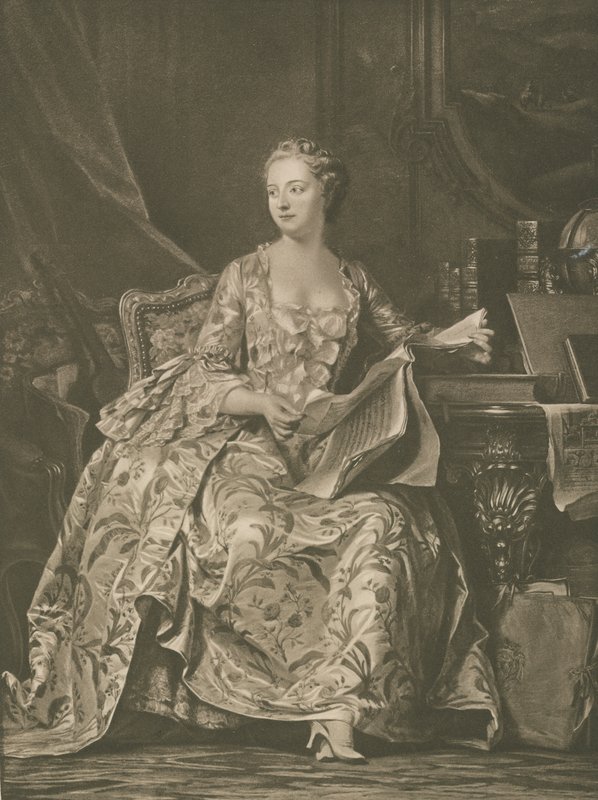 Madame De Pompadour de Georges de la after Tour