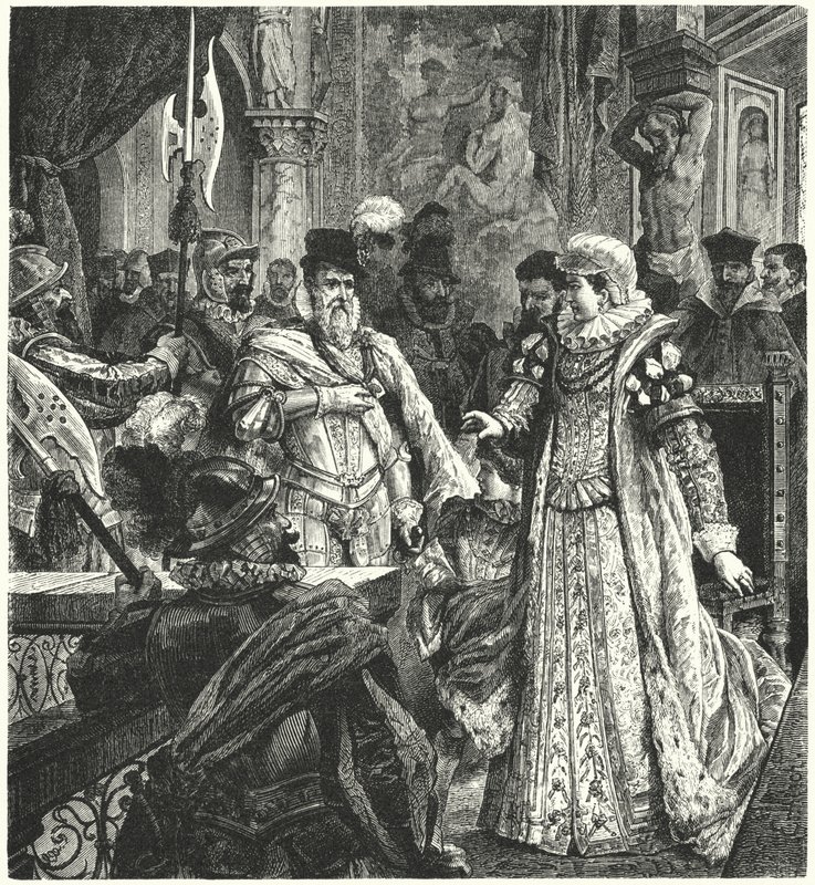 Chegada do duque de Alba, em Bruxelas, para assumir o cargo de governador dos Países Baixos espanhóis, 1567 de German School