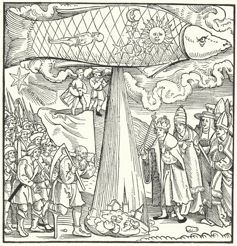 Cena profetizando a guerra dos camponeses alemães de 1524-1525 de German School